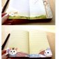 Cute Jetoy Pink Cat Blue Bird Notebook Diary Journal