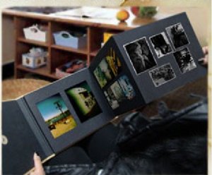 Black Foldable Photo Display Album