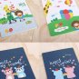 Kawaii BIG Children Rainbow Clouds Notebook Journal 4 Book Design In One Set