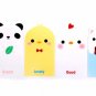 Kawaii Colorful Panda Bear Chick Cat Message Cartoon Letterset Letter Set - 4 Sets