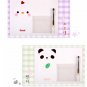 Kawaii Colorful Panda Bear Chick Cat Message Cartoon Letterset Letter Set - 4 Sets