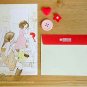 Sweet Two Girls Children Watering Plants Garden Letter Set Letterset