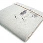 Zakka Oatmeal Cream Cloth Fabric Cat Notebook Journal Scrapbook