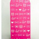 Lovely Pink Ribbon Shoes Heart Letter Envelopes 5's