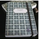 Zakka Retro Dark Greyish Green Floral Tile Pattern Design Handheld Journal Notebook