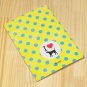 Retro Yellow Blue Polka Dots I LOVE ANIMALS Notebook Journal
