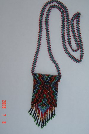 Medicine Amulet Bag Glass Seed Beads