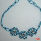 Beaded Jewelry Glass Seed Bead FLOWER CHOKER