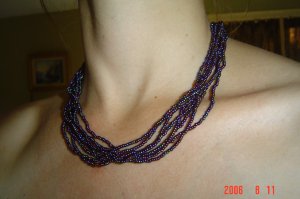 My Favorite Bead Necklace Purple