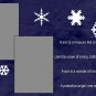 Blue snowflake photo for boy