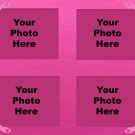 Custom photo collages for breast cancer survivors.