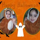 InspiredGFX 2 Picture Orange Halloween Collage 8x10 inches