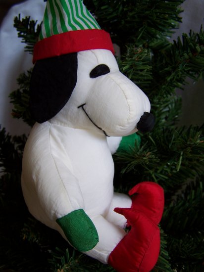 stuffed christmas snoopy