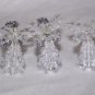 9 Vintage Angel Sparkly Clear Beaded Christmas Decorations 1 Penny Shipping