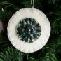 1 Homespun Fabric Yo Yo Felt Penny Rug Christmas Tree Ornament US 1 Cent S&H