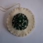 1 Homespun Fabric Yo Yo Felt Penny Rug Christmas Tree Ornament US 1 Cent S&H