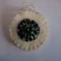 1 Homespun Fabric Yo Yo Felt Penny Rug Christmas Tree Ornament US 1 Cent S&H