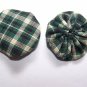 1 Homespun Fabric Yo Yo Felt Penny Rug Christmas Tree Ornament US 1 Cent S&H