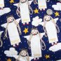 Country Primitive Christmas Angel & Stars Cotton Fabric Out of Print Material