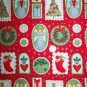 New Alexander Henry Christmas Cotton Fabric Holiday Applique Gold Etched Nicole De Leon