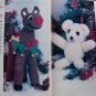 Christmas Crochet Pattern Book Ornaments Stockings Rudolph Elf Doll