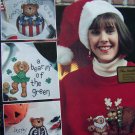 Vintage Happy Holiday Bear Patterns in Waste Canvas Easter July 4th Christmas and more