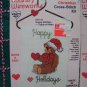 2 Lot Christmas Cross Stitch Kits Country Wireworks Happy holidays & Beary Christmas