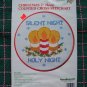 Retro Craft Kit Counted Cross Stitch Christmas Hoop Frame Silent Night Holy Night Candles