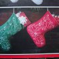 Vintage Iron On Candlewicking Christmas Patterns Stockings Ornaments Wreath Table Runner Plaid 7648