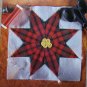 Christmas Quilt Blocks Stargazing Primitive Santa & Poinsettia Quilting Patterns 6 x 6