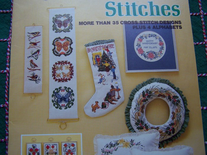 70's Vintage Seasonal Stitches 35 Cross Stitch Patterns & 4 Alphabets ...