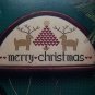Primitive Cross Stitch Merry Christmas Happy Holly Deer Patterns 1 Cent USA S&H