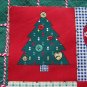 27 Christmas Cotton Quilt Blocks Fabric Tree Angel Heart Gingerbread Men