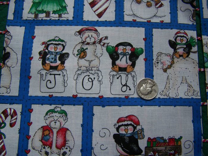 22 Square Pieces Christmas Cotton Fabric Quilting Material Dianna ...