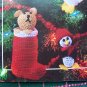 Crochet Patterns Christmas Ornaments Animals Stockings Penguin Pig Mouse Kitty Bear