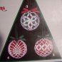 Free USA S&H 80's Christmas Crochet Ornament Covers Patterns Leisure Arts 428