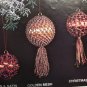 70's Vintage 23 Satin Ball Macrame Christmas Ornaments Patterns Book Free USA Shipping