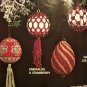 70's Vintage 23 Satin Ball Macrame Christmas Ornaments Patterns Book Free USA Shipping