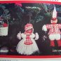 Vintage Country Gingham Fabric Christmas Ornaments Stockings Tree SKirt ANgel Topper