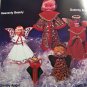 Free USA Shipping Vintage 80's Plaid Christmas Pattern Book 12 Angels 5 Santas 7378