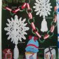 Free S&H US Christmas Plastic Canvas Patterns Book  Ornaments Garland Bells Hurricane Lamp & More