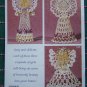 New 3 Crochet Christmas Patterns Angels Ornaments Tree Toppers Decor