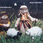 USA Free S&H Vintage Crochet Patterns Christmas Nativity 14 Piece Set Plaid 7691