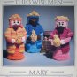 USA Free S&H Vintage Crochet Patterns Christmas Nativity 14 Piece Set Plaid 7691