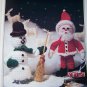 USA Free S&H Vintage Crochet Patterns Christmas Nativity 14 Piece Set Plaid 7691