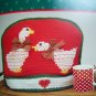 Vintage Christmas Knitting & Crochet Patterns Tree SKirt Ornaments Stockings Cozy Kids