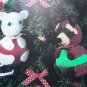 8 New Crochet Patterns Christmas Hugs Ornaments Stuffed Animal Satin Ball Huggers 2070