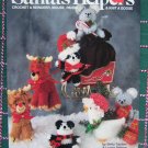 New 1980's Christmas Crochet & Knitting Ornament Patterns Mouse Reindeer Bear Goose