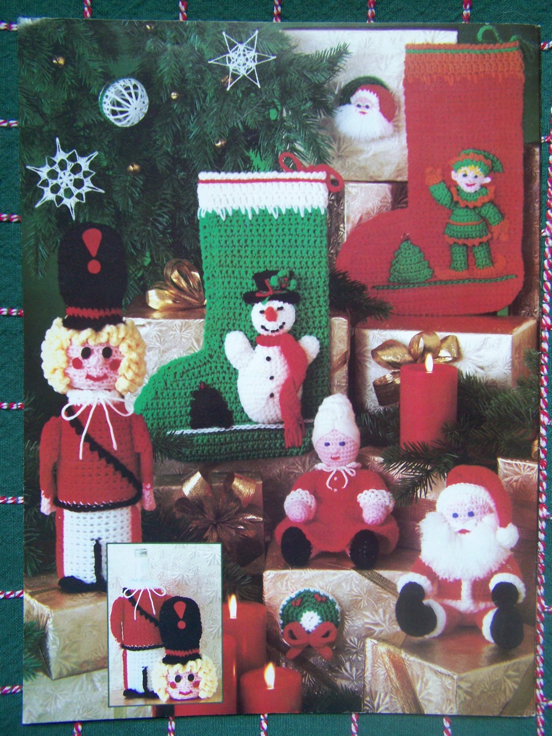 USA FREE S&H 18 Vintage Crochet Christmas Patterns Book