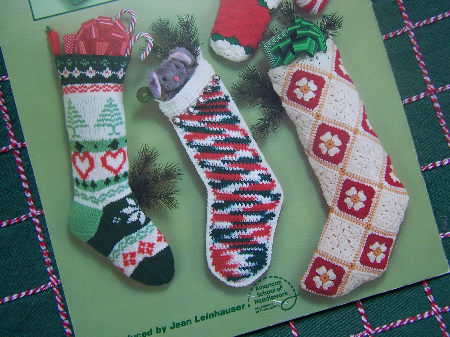 Vintage Christmas Stocking Knitting Pattern 